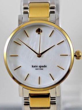Kate Spade Gramercy Two Tone Stainless Steel Watch Gold Silver & Dust Bag